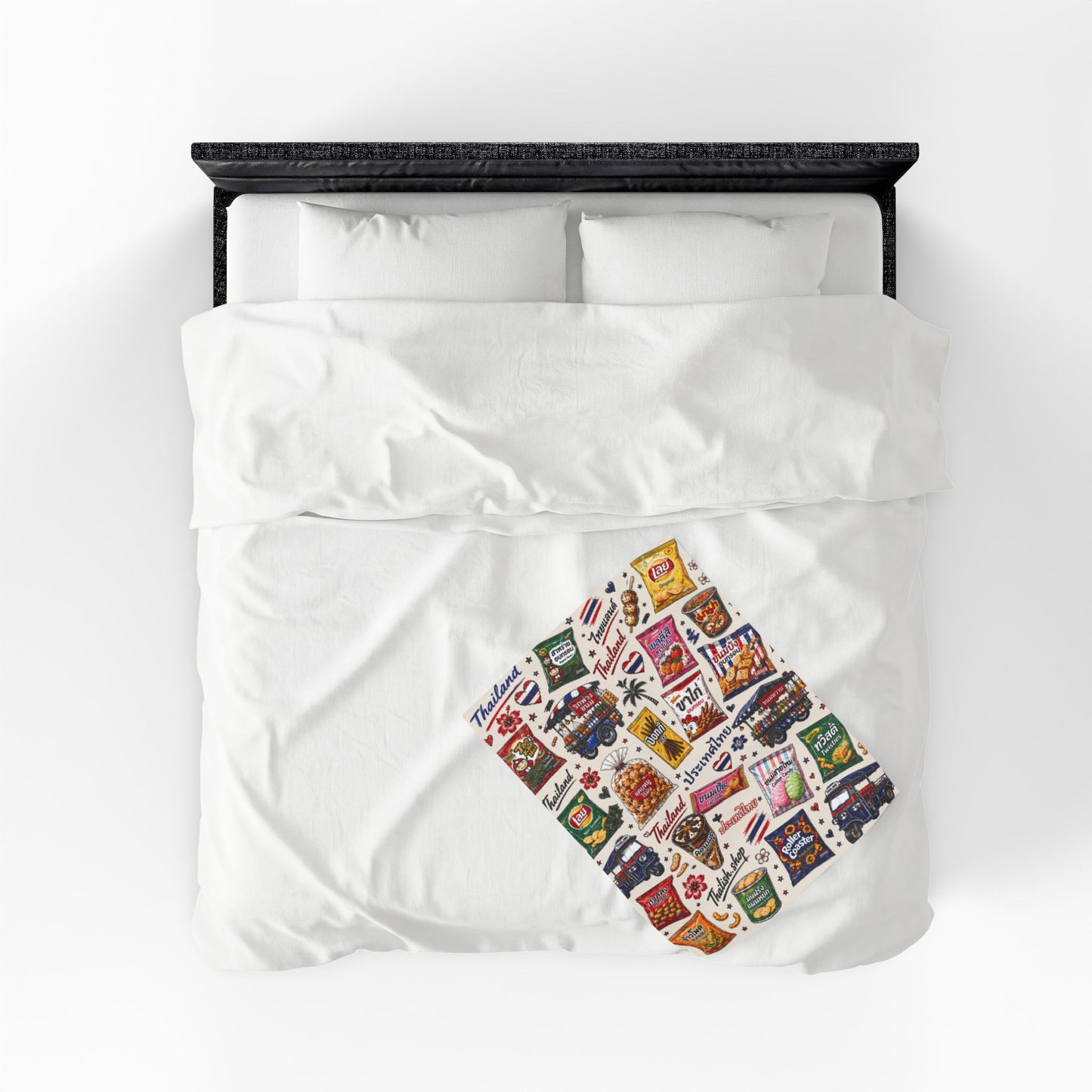 Thai Snacks Velveteen Plush Blanket