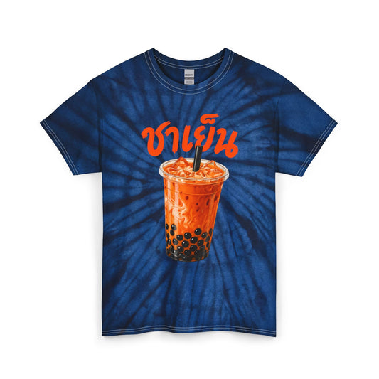 ชาเย็น Thai Iced Boba Milk Tea Unisex tie-dye Tee