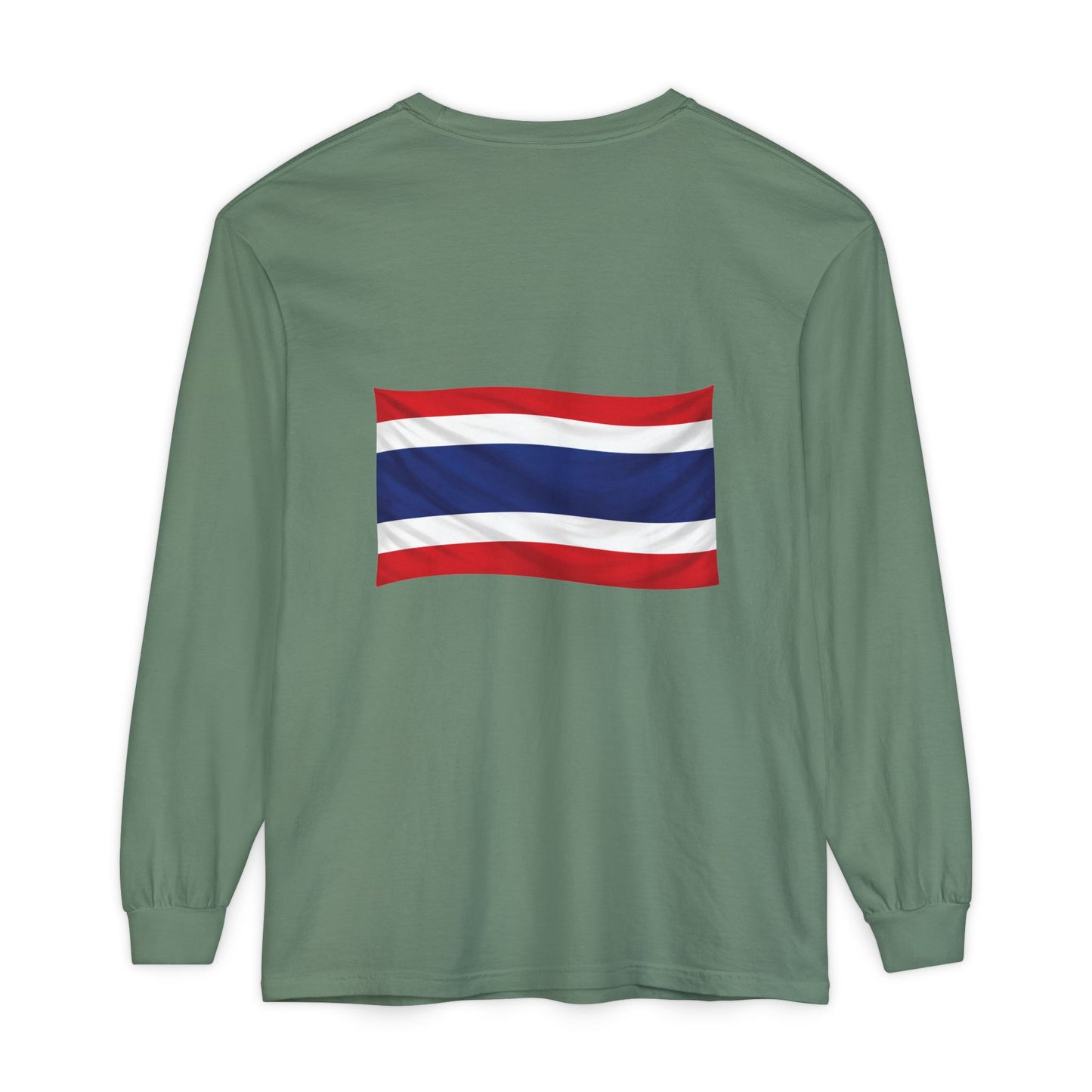 Thailand Flag (back only) Long Sleeve T-Shirt