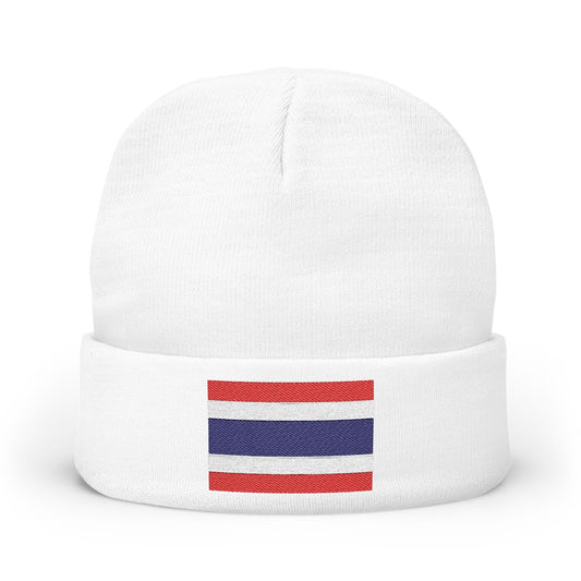 Thailand Flag Knit Beanie (Embroidery)