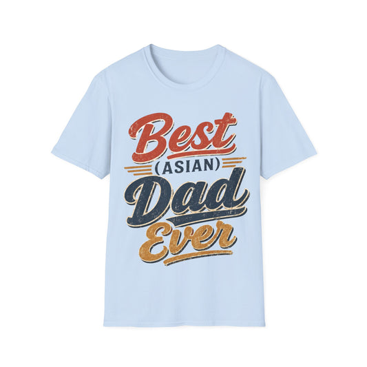 Best (Asian) Dad Ever Vintage Retro Dad Tee
