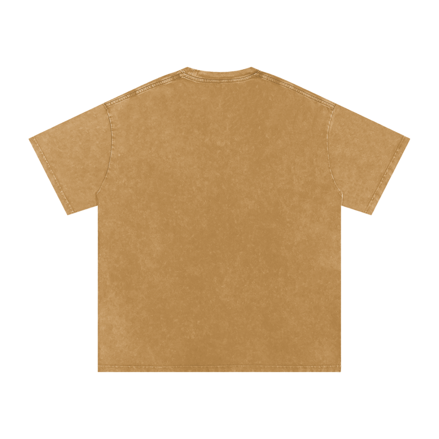 Thai Tea Snow Washed Oversized Unisex Cotton T-Shirt