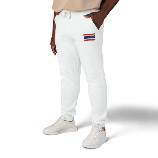 Thailand Flag Unisex Fleece Sweatpants (Embroidery)