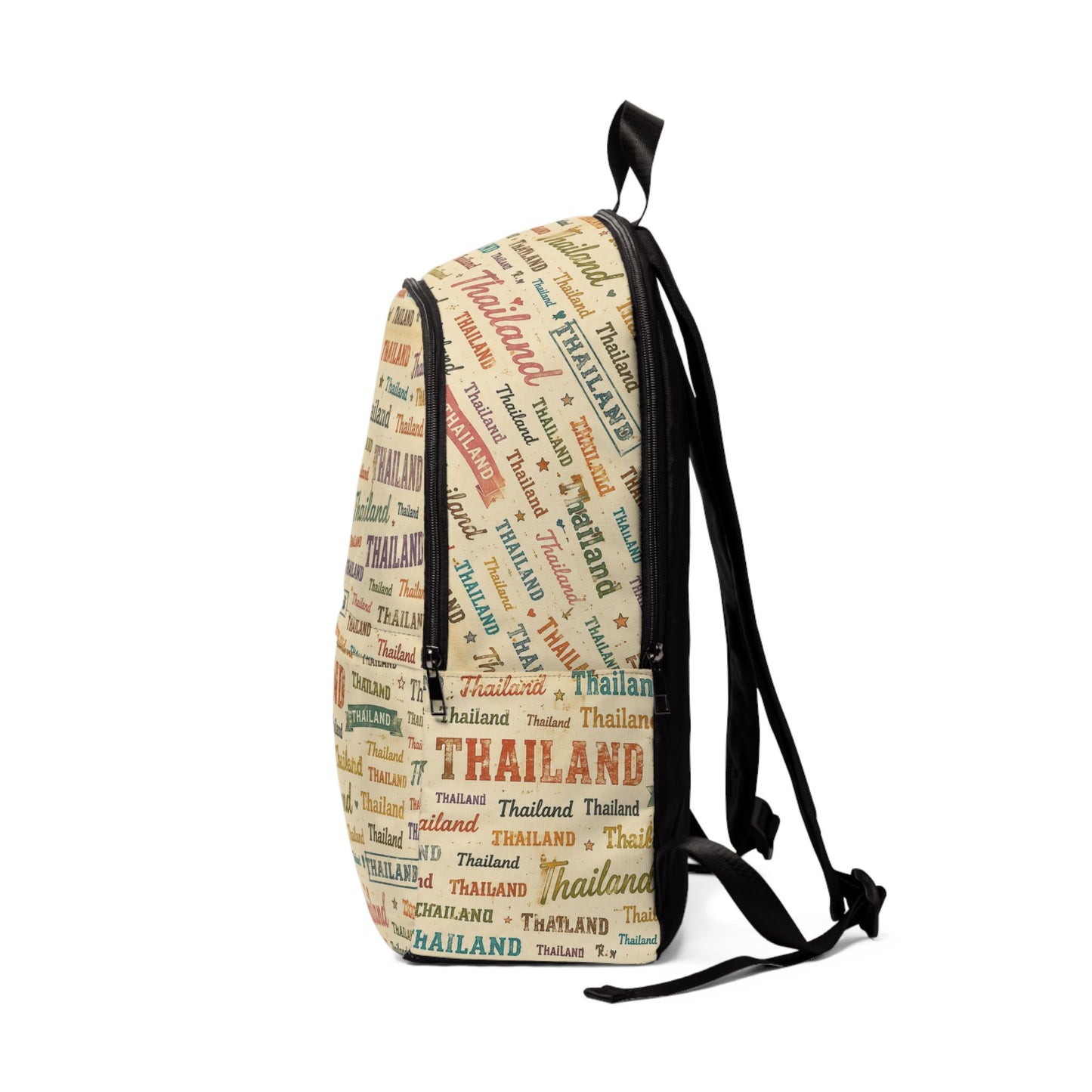 Thailand Pattern Backpack Vintage Travel Print Daypack