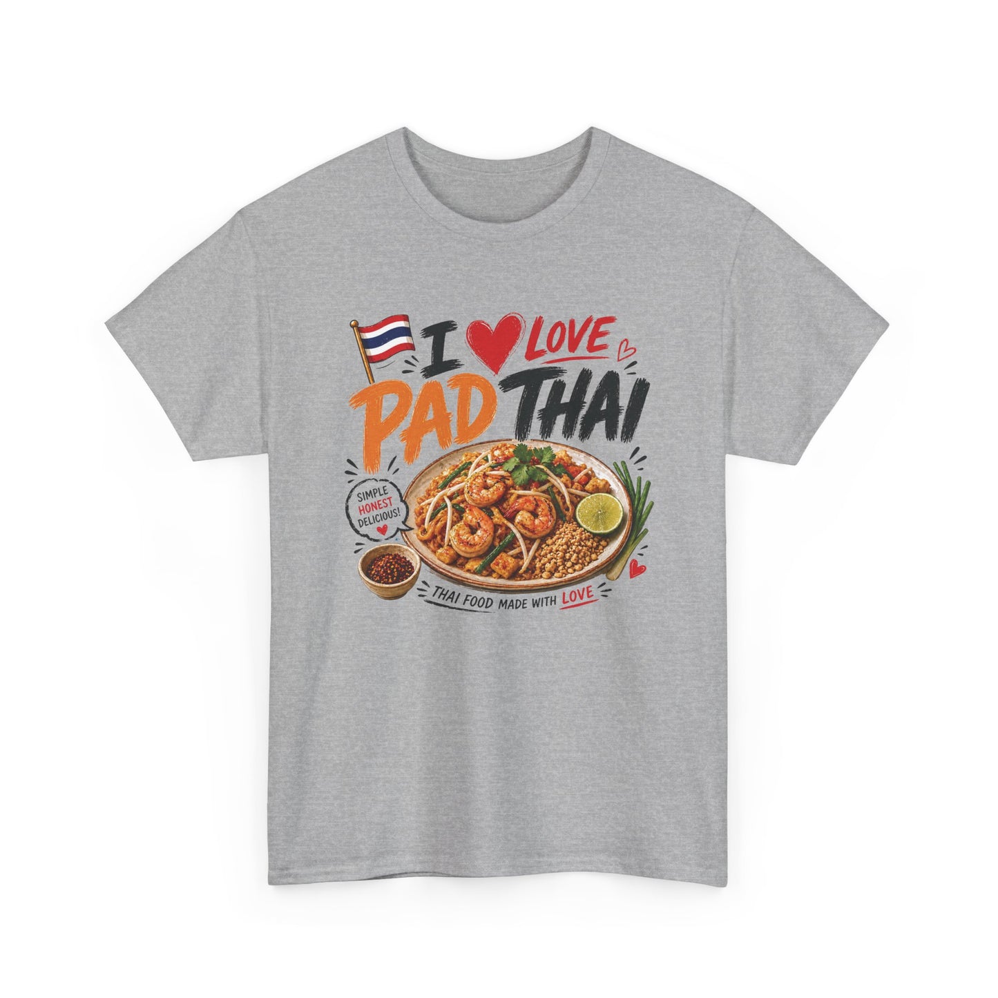 I Love Pad Thai Unisex Heavy Cotton Tee
