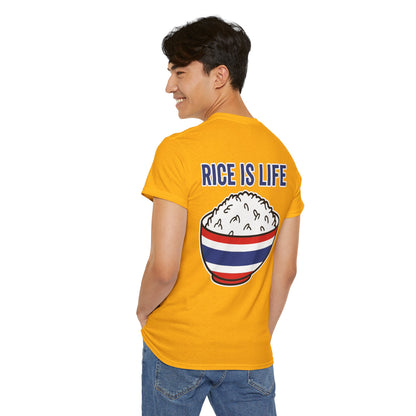 Rice is Life (Back) Heavy Cotton Tee