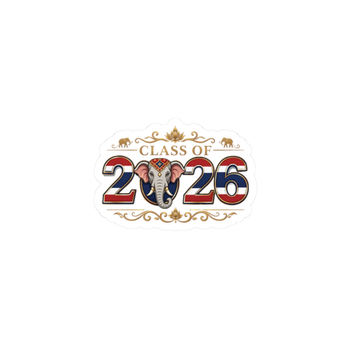 Class of 2026(Elephant) Kiss-Cut Stickers