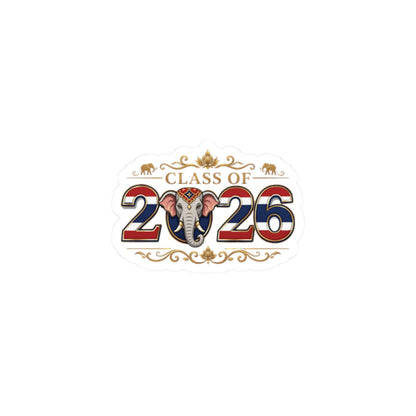 Class of 2026(Elephant) Kiss-Cut Stickers