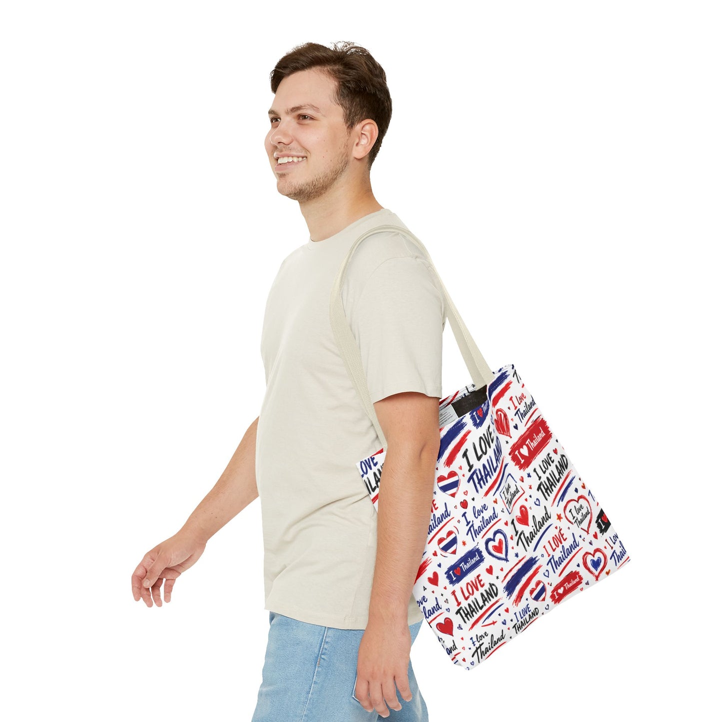 I love Thailand Tote Bag Wide Bottom