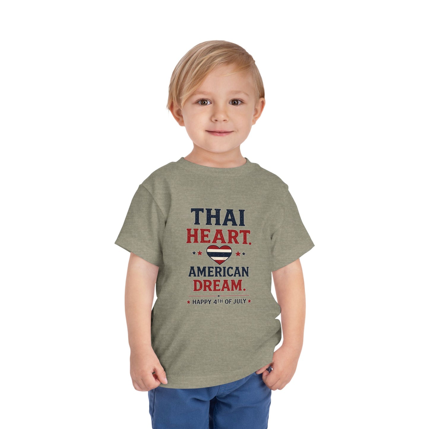 Thai Heart, American Dream 4th of July Toddler Kids Tee