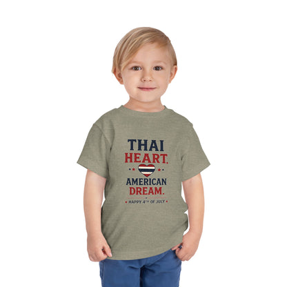 Thai Heart, American Dream 4th of July Toddler Kids Tee