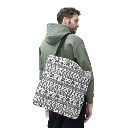 Thai Elephant Tote Bag - Patterned AOP