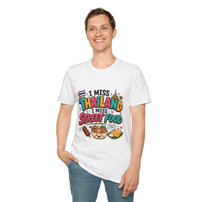 I Miss Thailand I Miss Street Food Unisex Softstyle T-Shirt