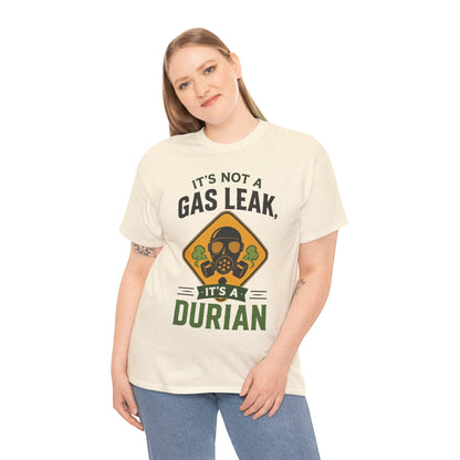 It's Not a Gas Leak, It's a Durian Mask Unisex Heavy Cotton Tee