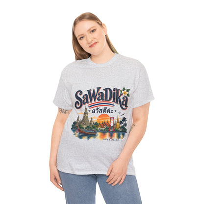 SaWaDiKa Thailand Vintage Travel Heavy Cotton T-Shirt