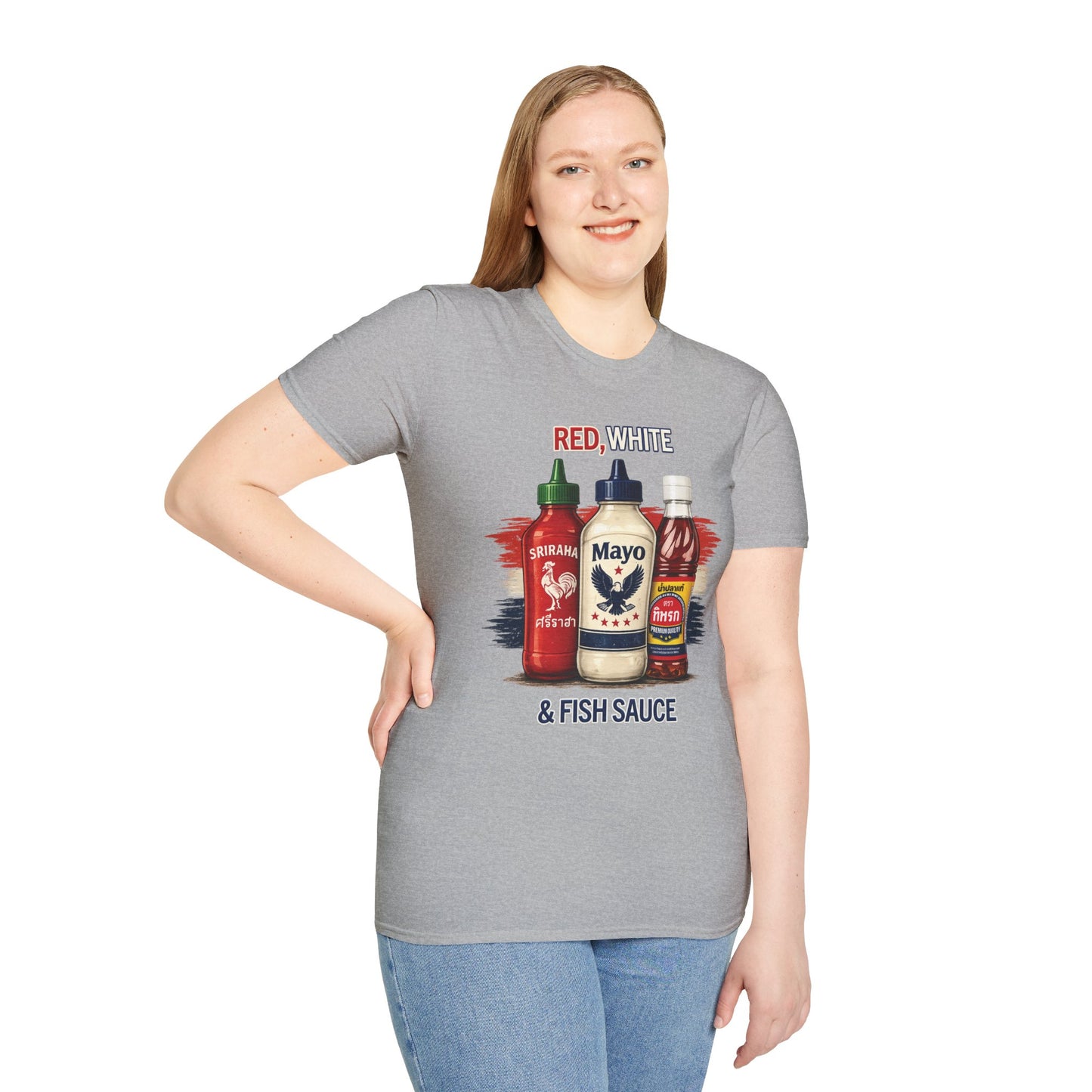 Red, White & Fish Sauce Unisex SoftStyle Tee