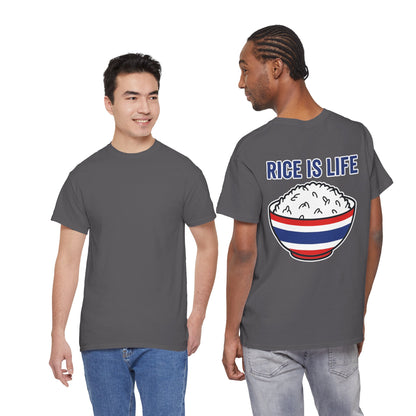 Rice is Life (Back) Heavy Cotton Tee