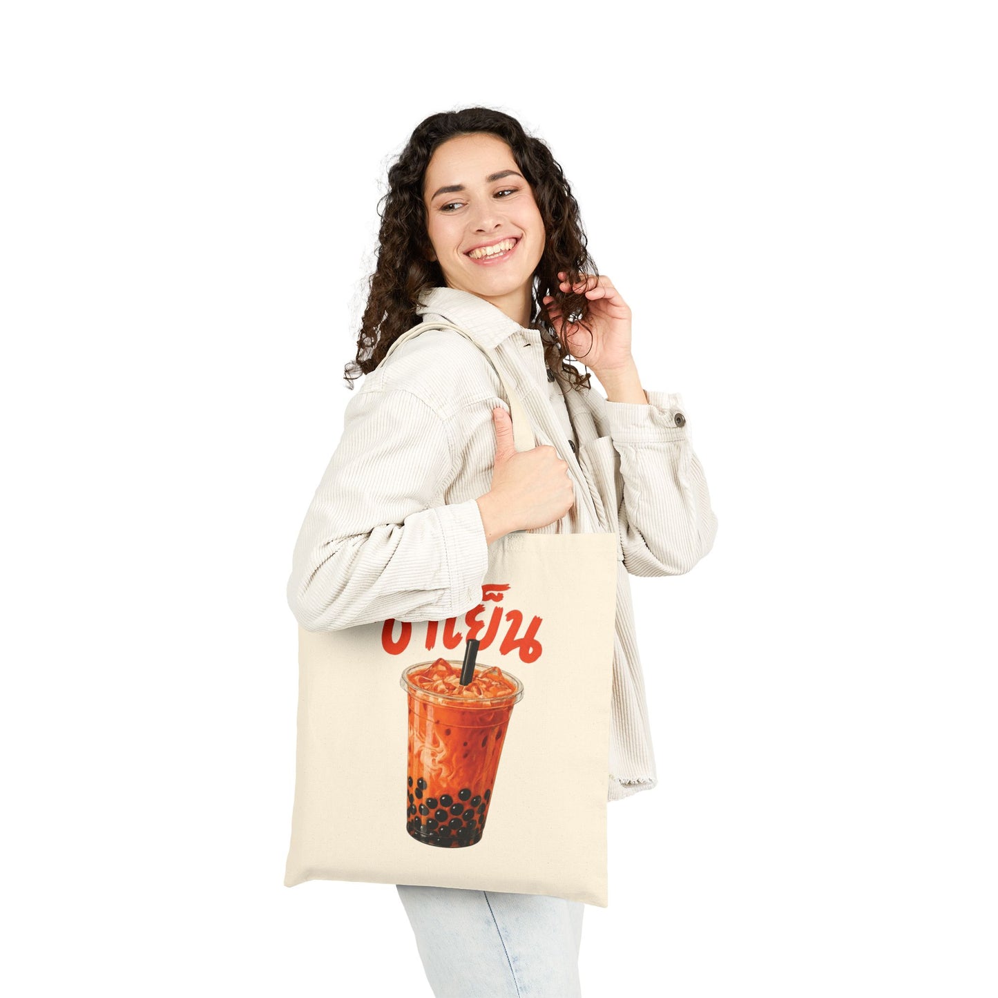 ชาเย็น Thai Boba Milk Tea Tote Bag