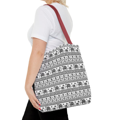 Thai Elephant Tote Bag - Patterned AOP