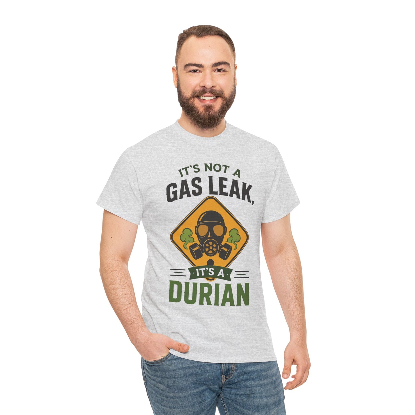 It's Not a Gas Leak, It's a Durian Mask Unisex Heavy Cotton Tee