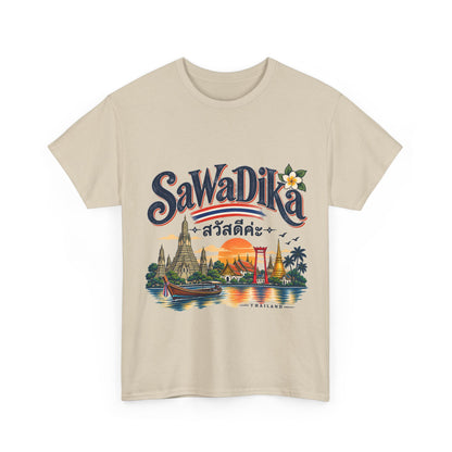 SaWaDiKa Thailand Vintage Travel Heavy Cotton T-Shirt