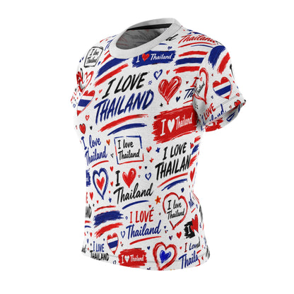 I Love Thailand Women's Cut & Sew Tee (AOP)