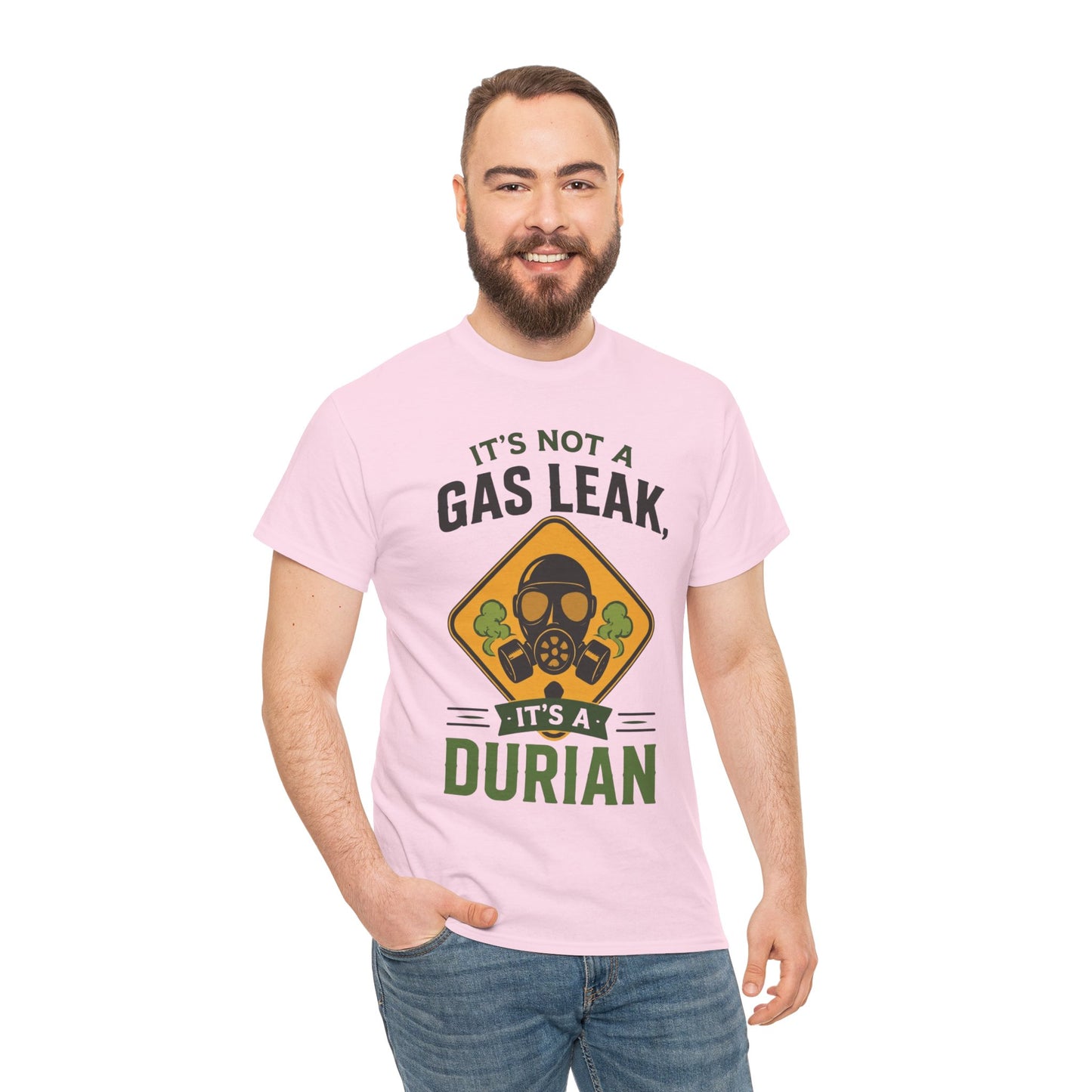 It's Not a Gas Leak, It's a Durian Mask Unisex Heavy Cotton Tee