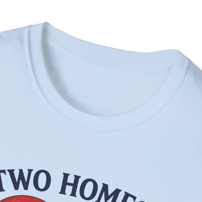 Two Homes One Heart 4th of July Tee