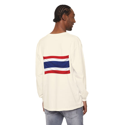 Thailand Flag (back only) Long Sleeve T-Shirt