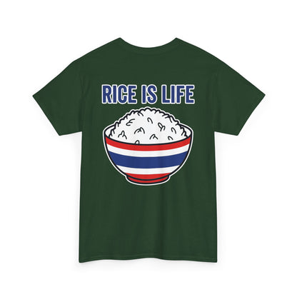 Rice is Life (Back) Heavy Cotton Tee