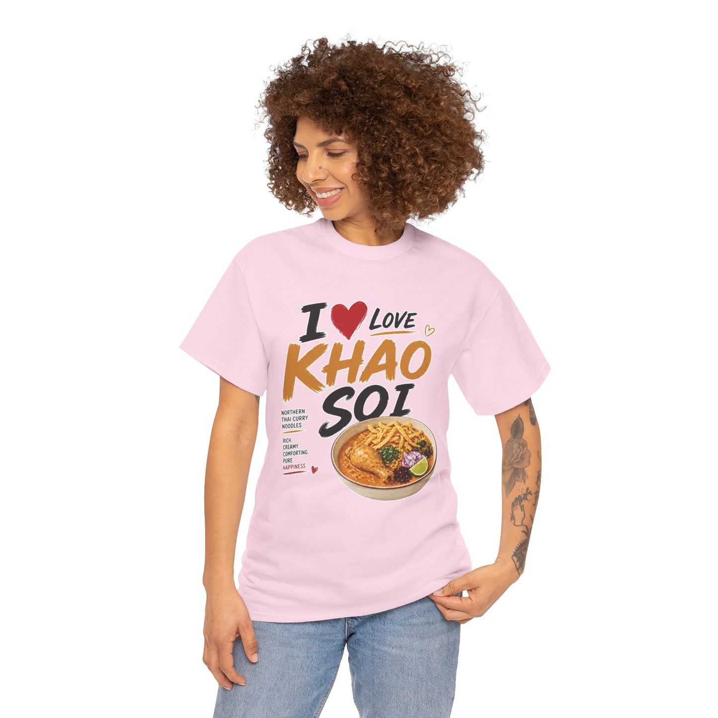 I Love Khao Soi Unisex Heavy Cotton Tee