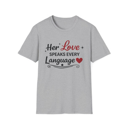 Her Love Speaks Every Language Softstyle T-Shirt