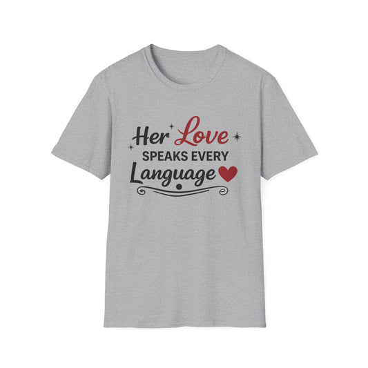 Her Love Speaks Every Language Softstyle T-Shirt