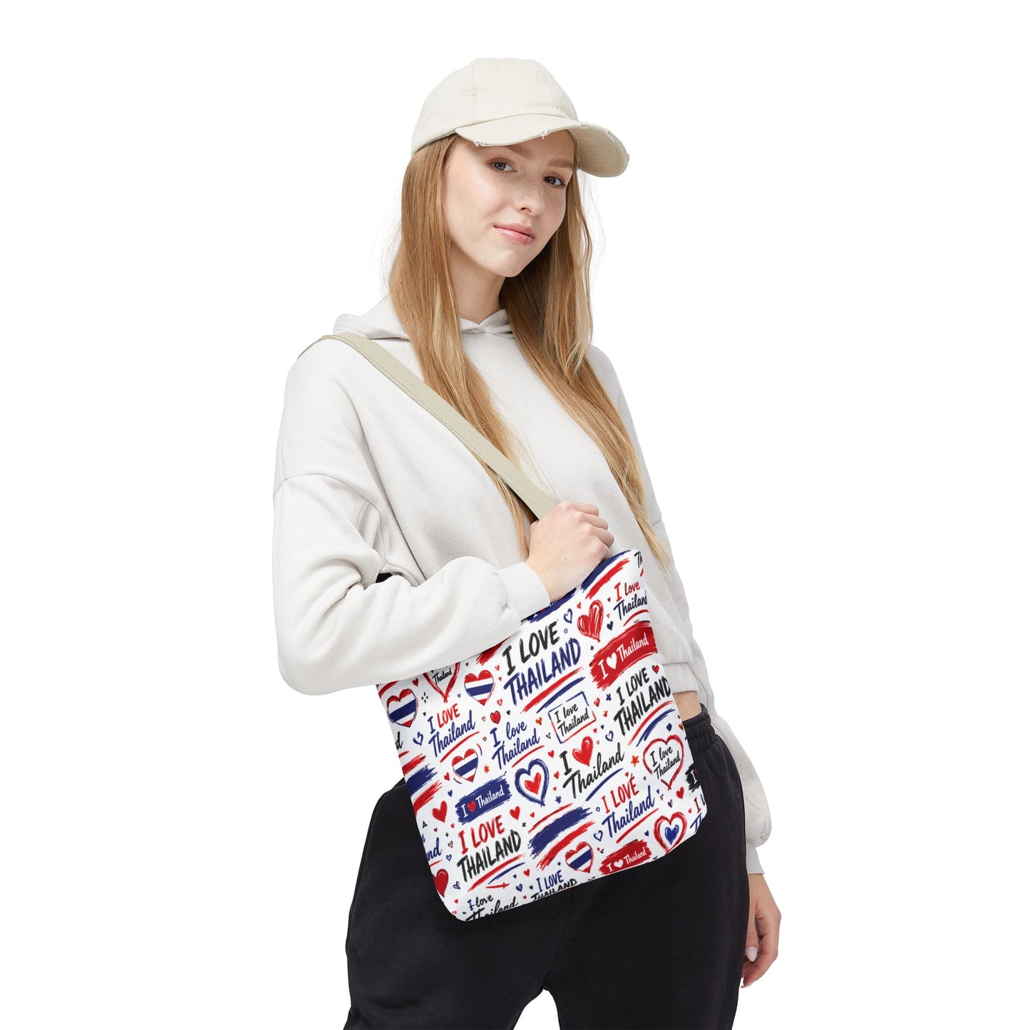I love Thailand Tote Bag Wide Bottom