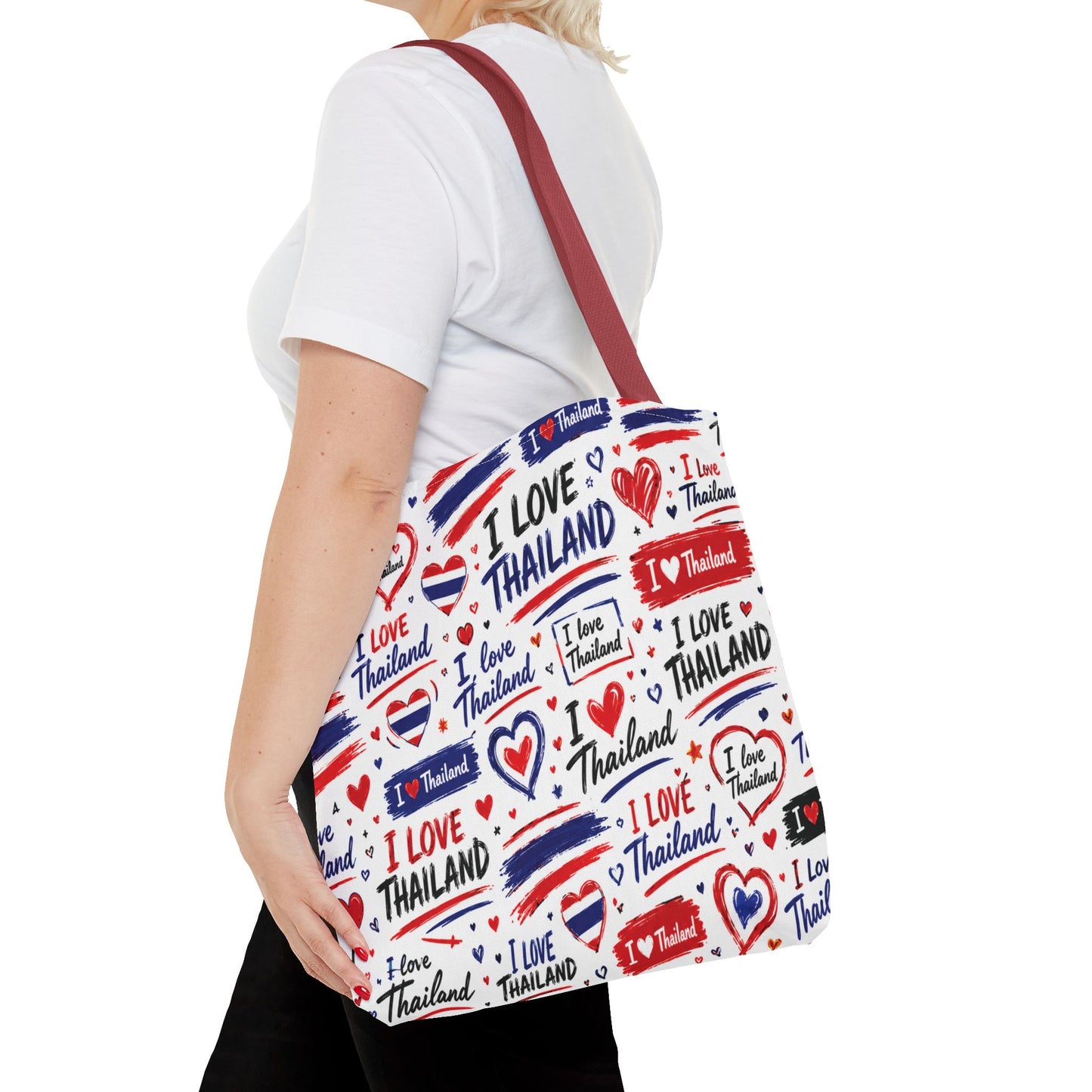I love Thailand Tote Bag Wide Bottom