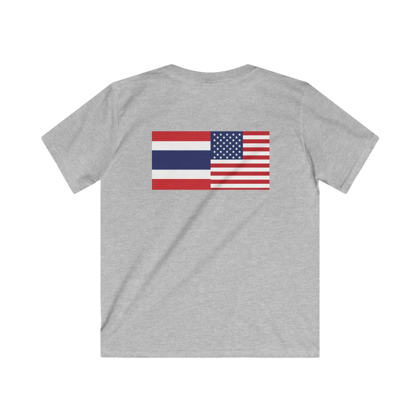Thai-American Flags Kids Softstyle Tee