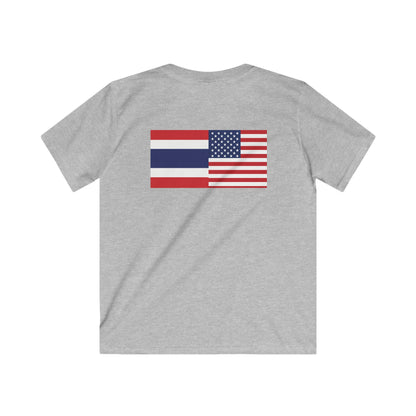 Thai-American Flags Kids Softstyle Tee