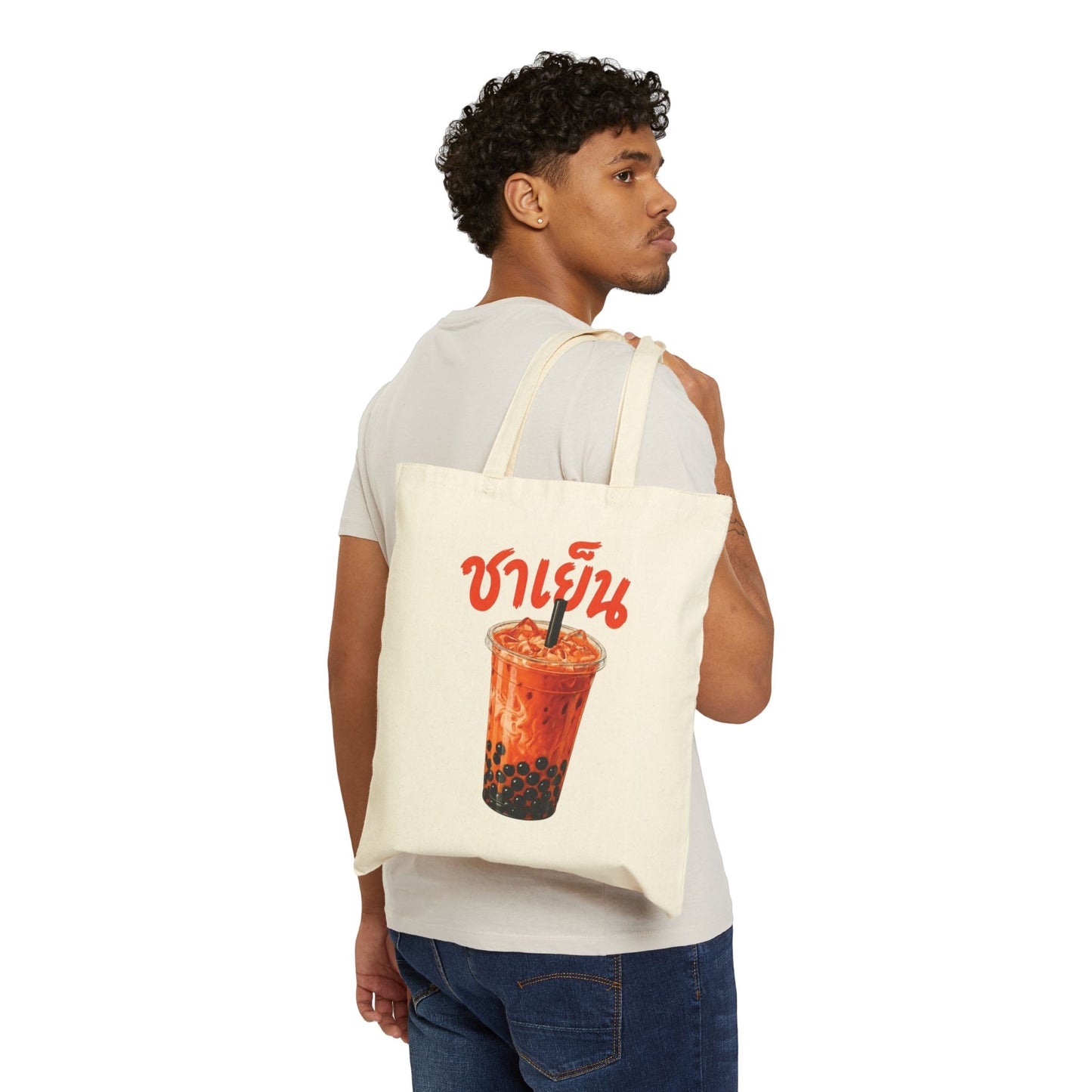 ชาเย็น Thai Boba Milk Tea Tote Bag