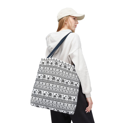 Thai Elephant Tote Bag - Patterned AOP
