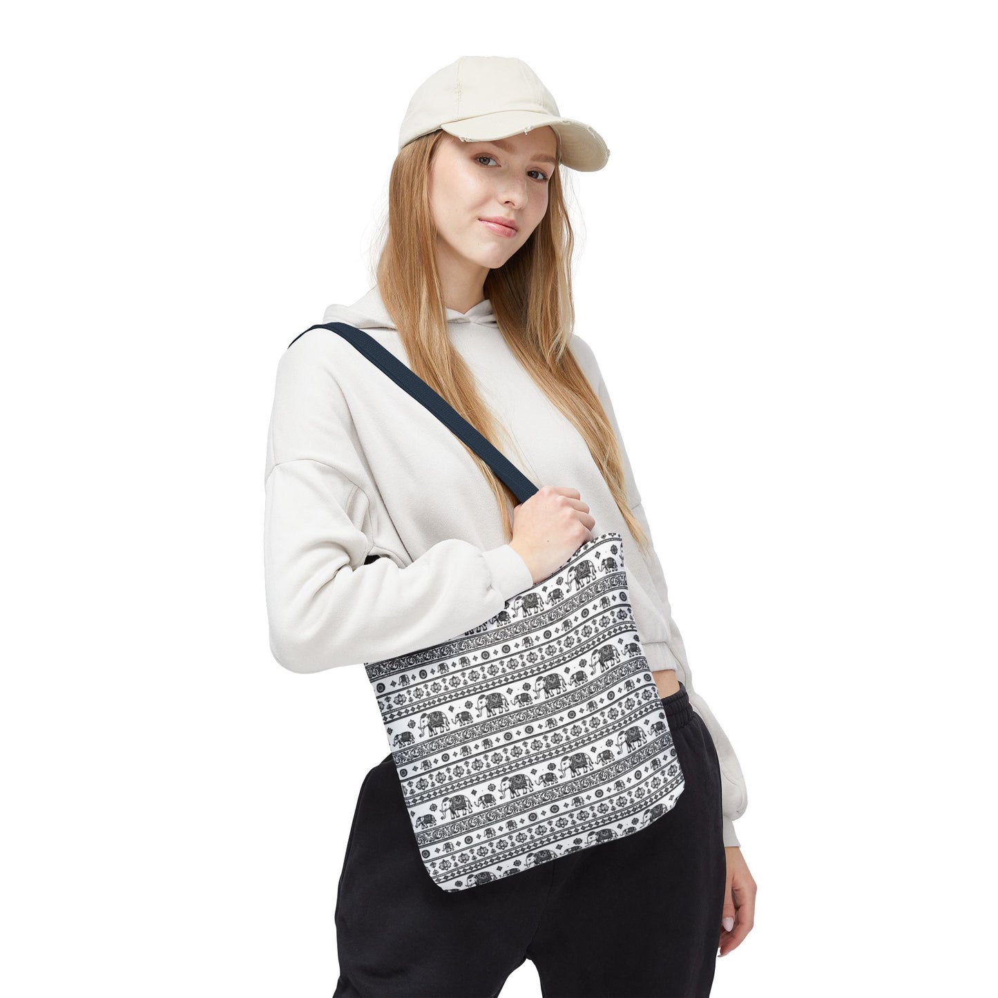 Thai Elephant Tote Bag - Patterned AOP
