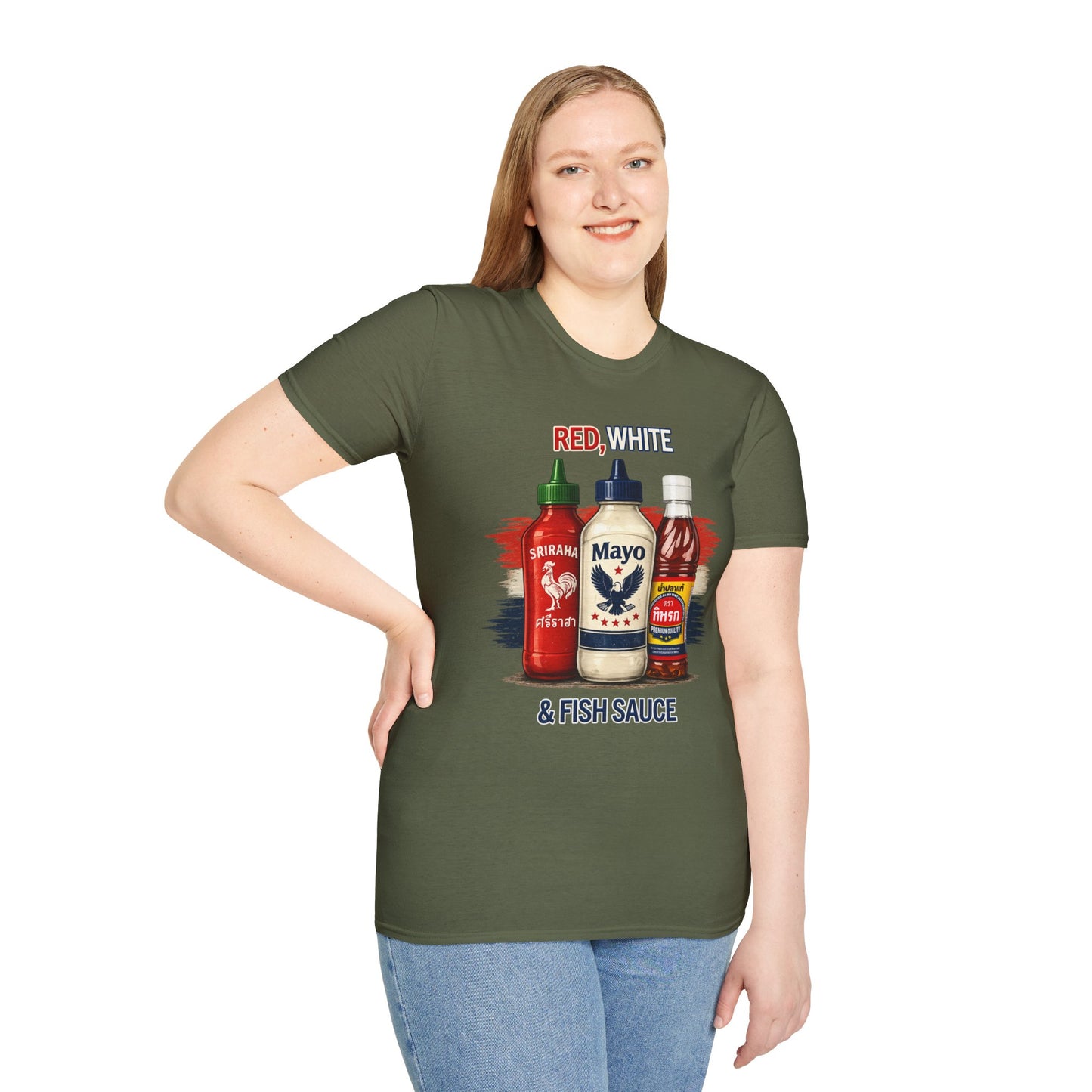 Red, White & Fish Sauce Tee