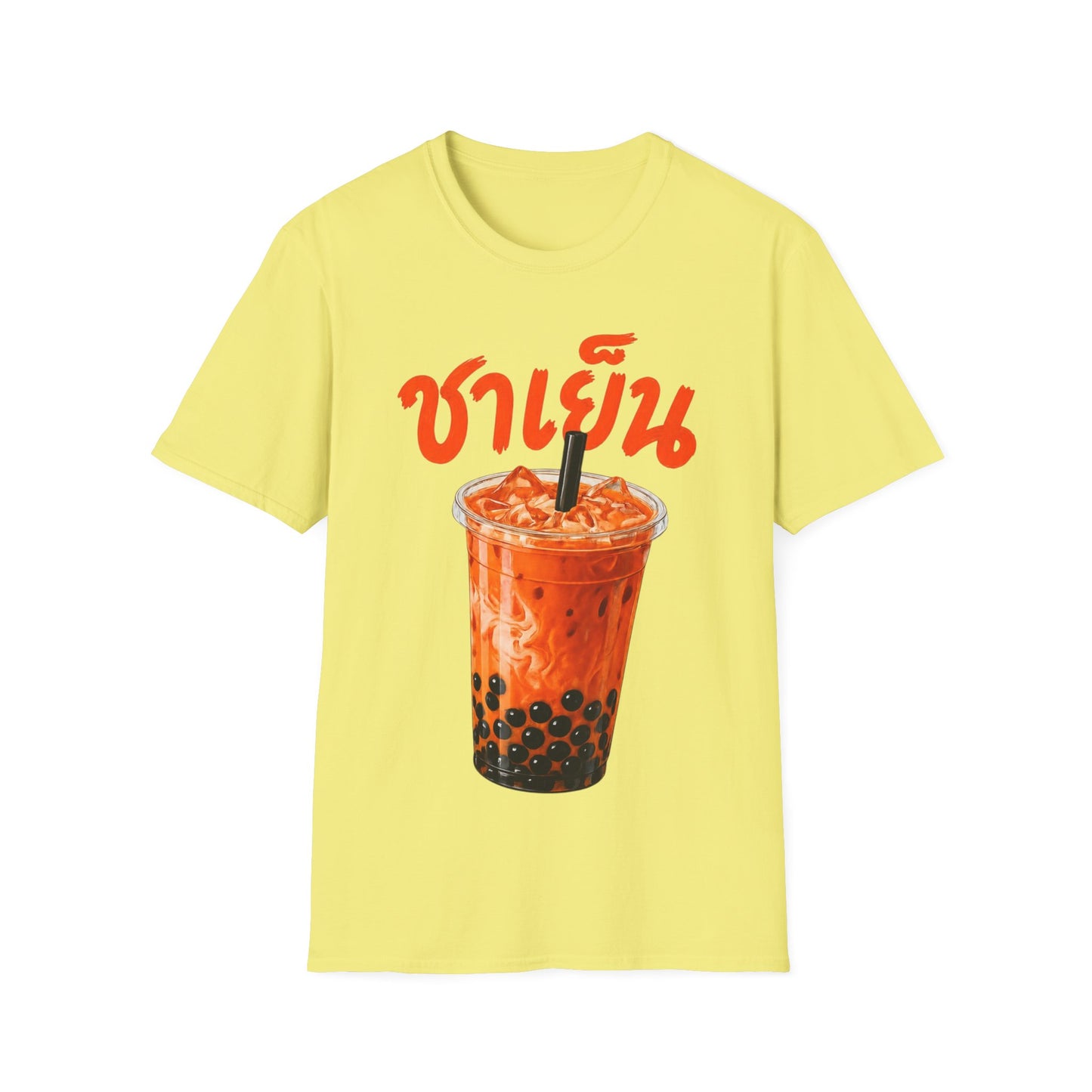 ชาเย็น Thai Boba Tea Unisex SoftStyle Tee