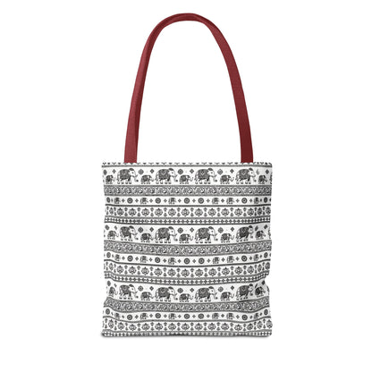 Thai Elephant Tote Bag - Patterned AOP
