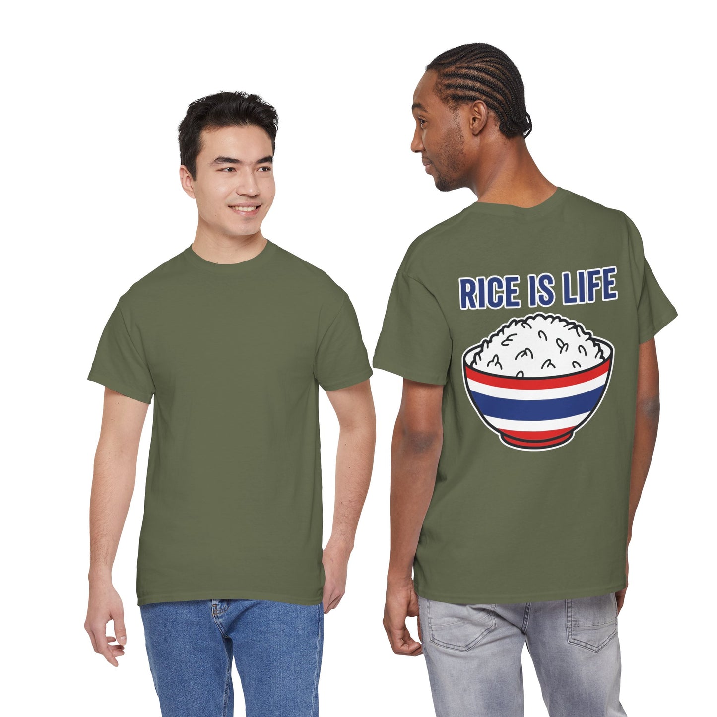Rice is Life (Back) Heavy Cotton Tee