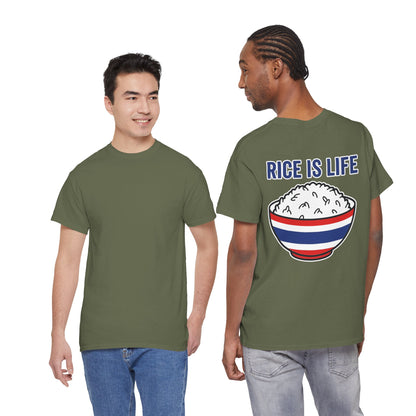 Rice is Life (Back) Heavy Cotton Tee