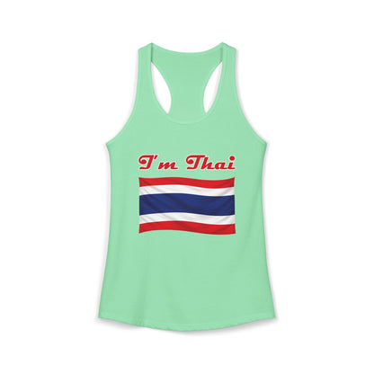 I'm Thai, of course I eat durian Women's Ideal Racerback Tank