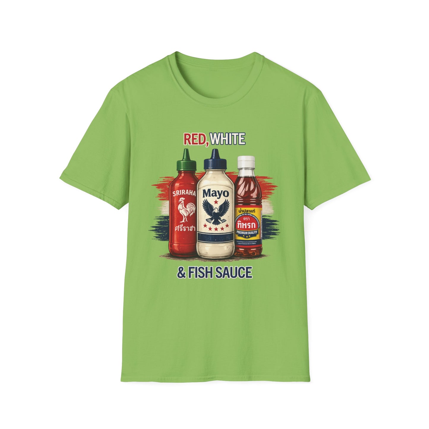 Red, White & Fish Sauce Unisex SoftStyle Tee