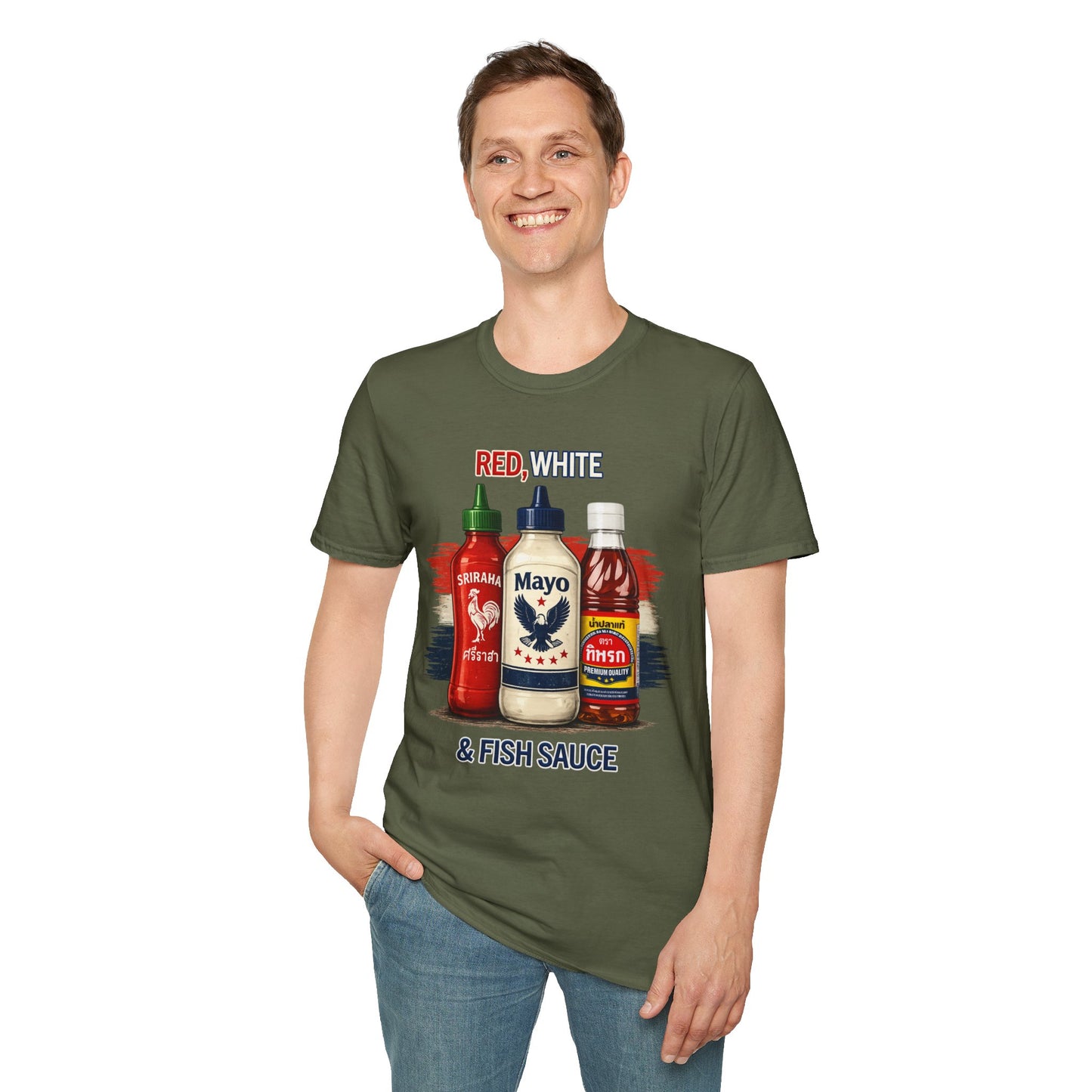 Red, White & Fish Sauce Tee