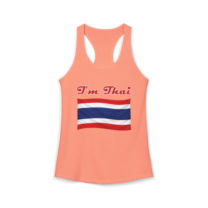 I'm Thai, of course I eat durian Women's Ideal Racerback Tank