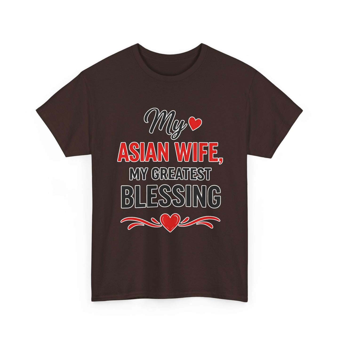 My Asian Wife My Greatest Blessing Heavy Cotton Tee